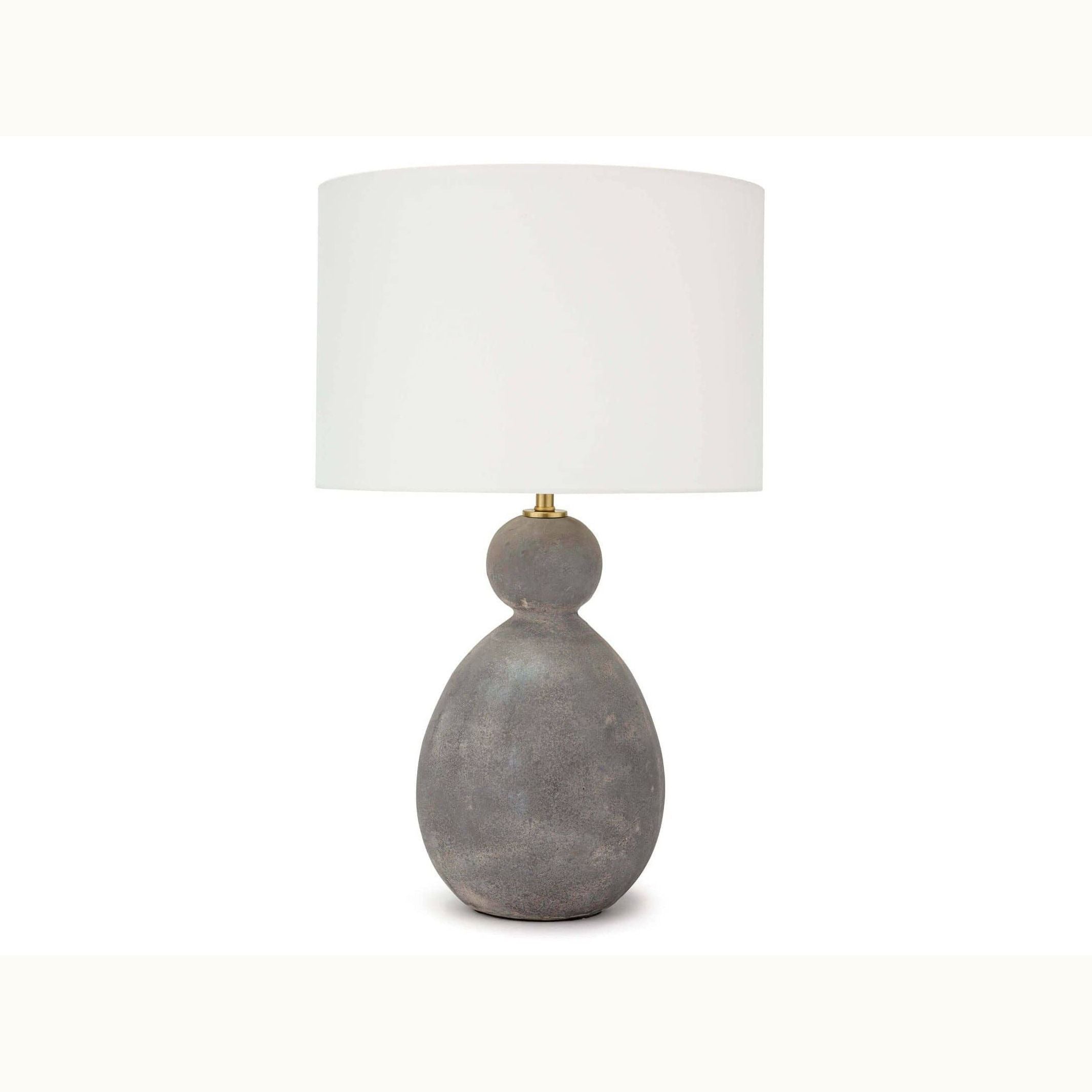 Brown Ceramic Playa Table Lamp