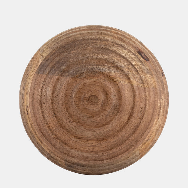 6" Wooden Orb W/ Ridges