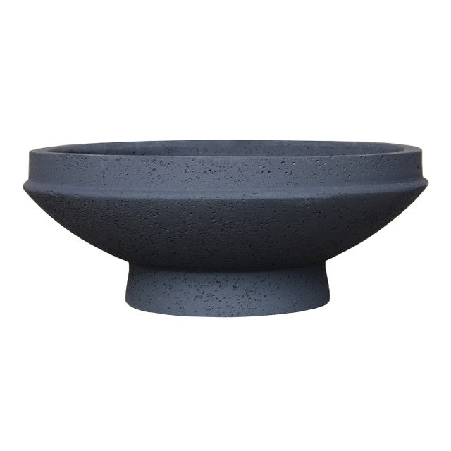 Black Pedestal Bowl Planters