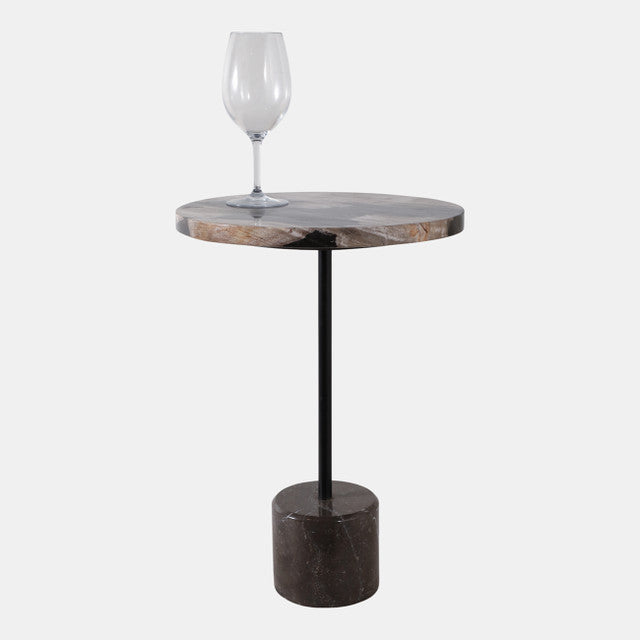 Petrified Wood Accent Table