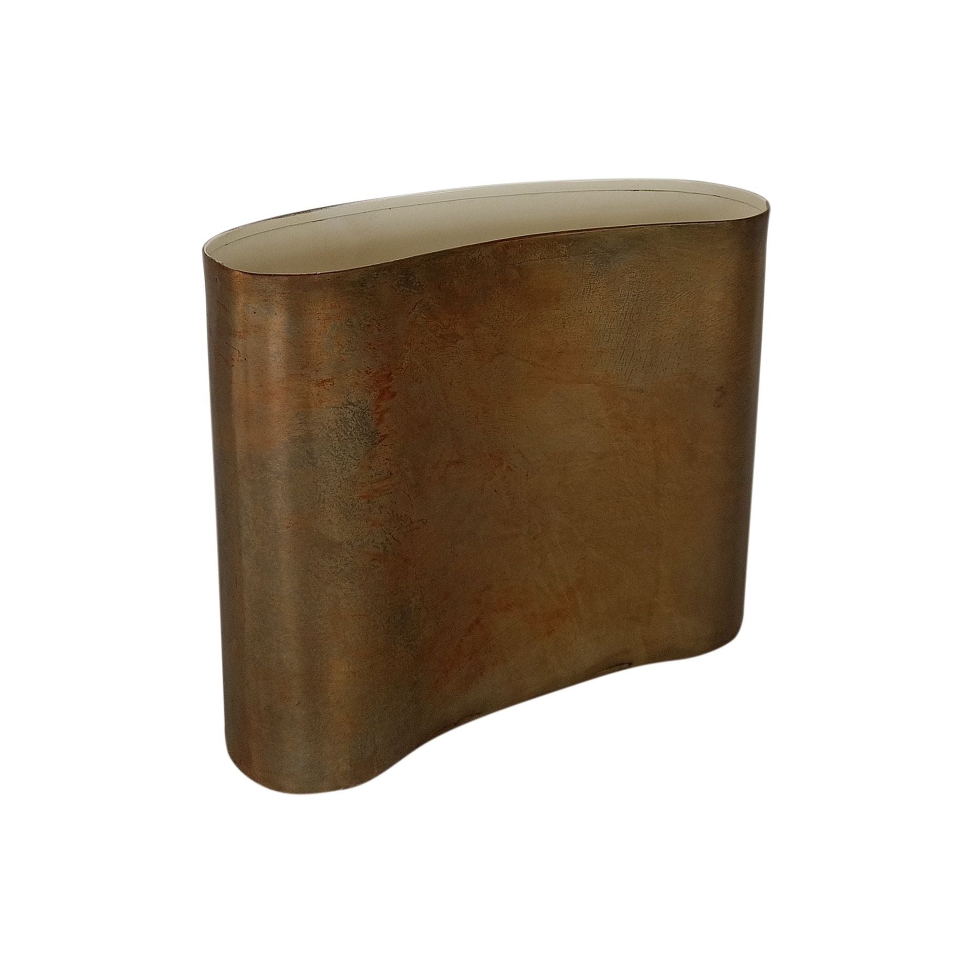 Short Vase Aged White