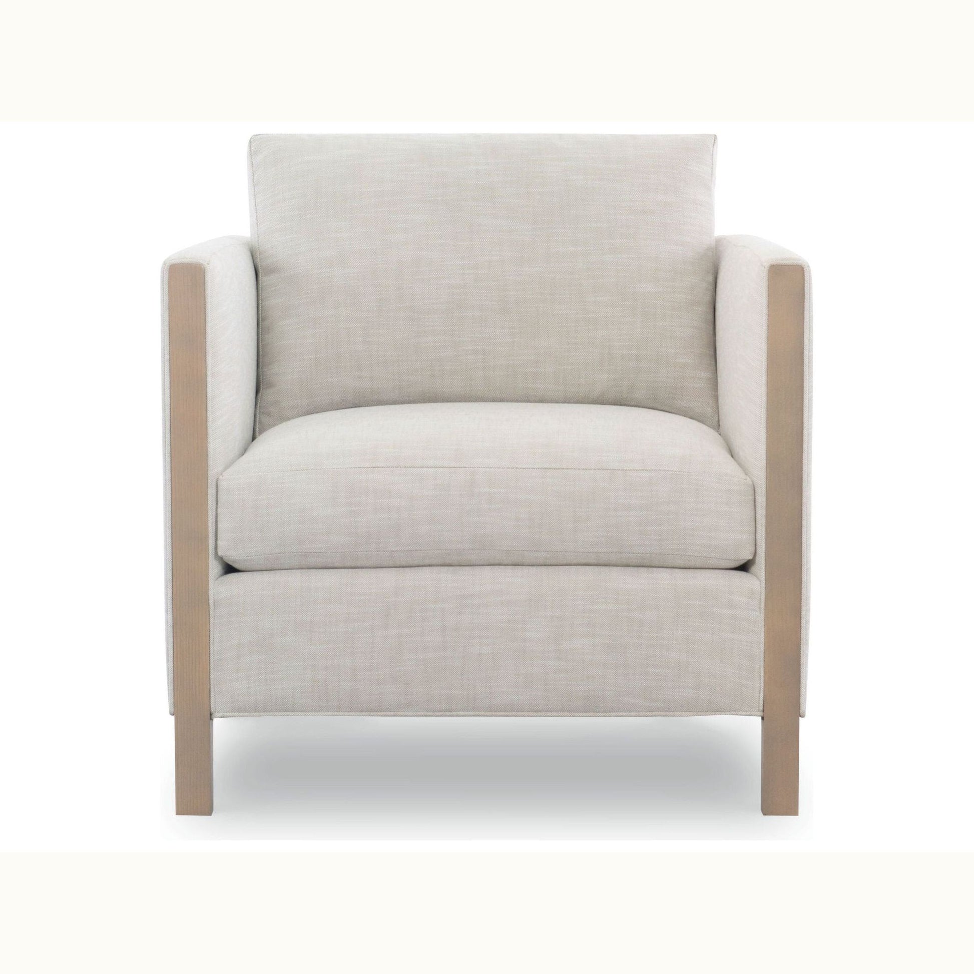 Rounded Back Upholstered Arm Chair