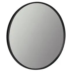 30" Matte Black Metal Mirror