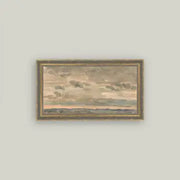 Sunset Sky Framed Antique Art