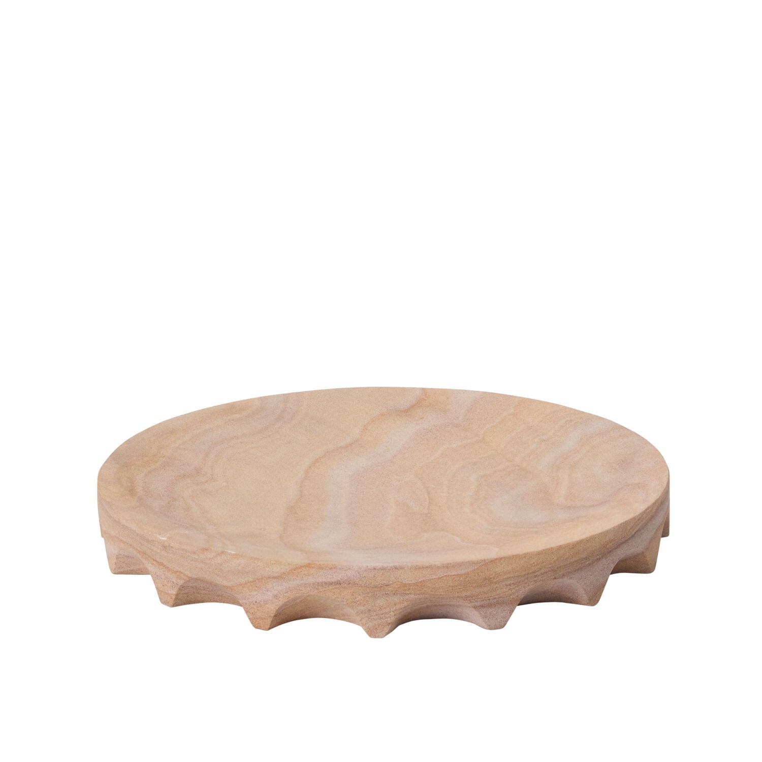 Sandstone Scalloped Tray