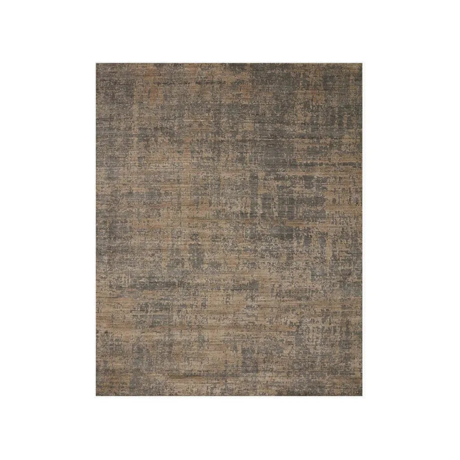 5'6"x 8'6" Charcoal and Taupe Rug