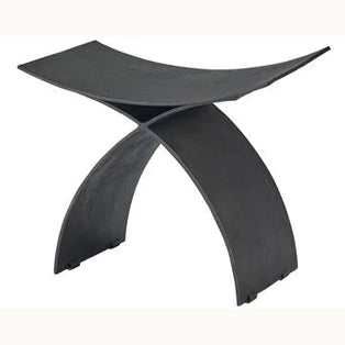 Black Abstract Stool