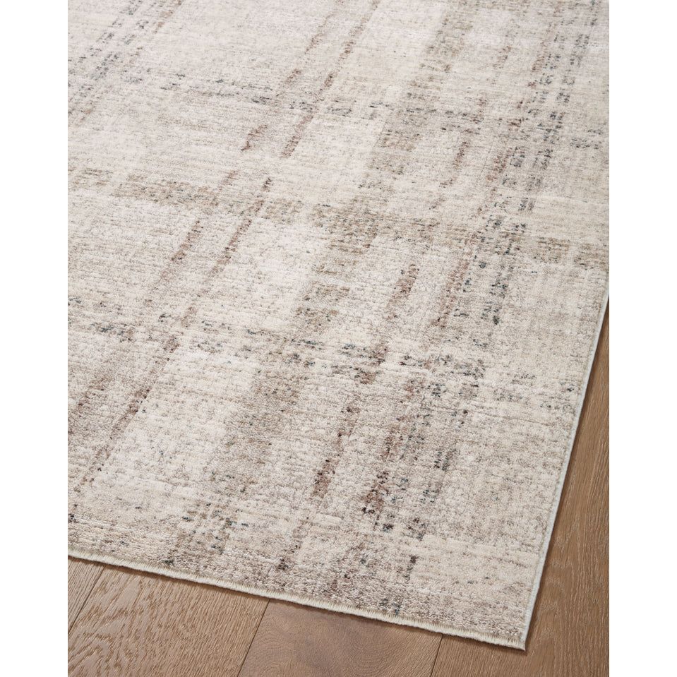 5'3" x 7'6" Ivory Multi Plaid
