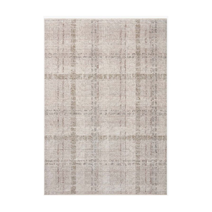 5'3" x 7'6" Ivory Multi Plaid