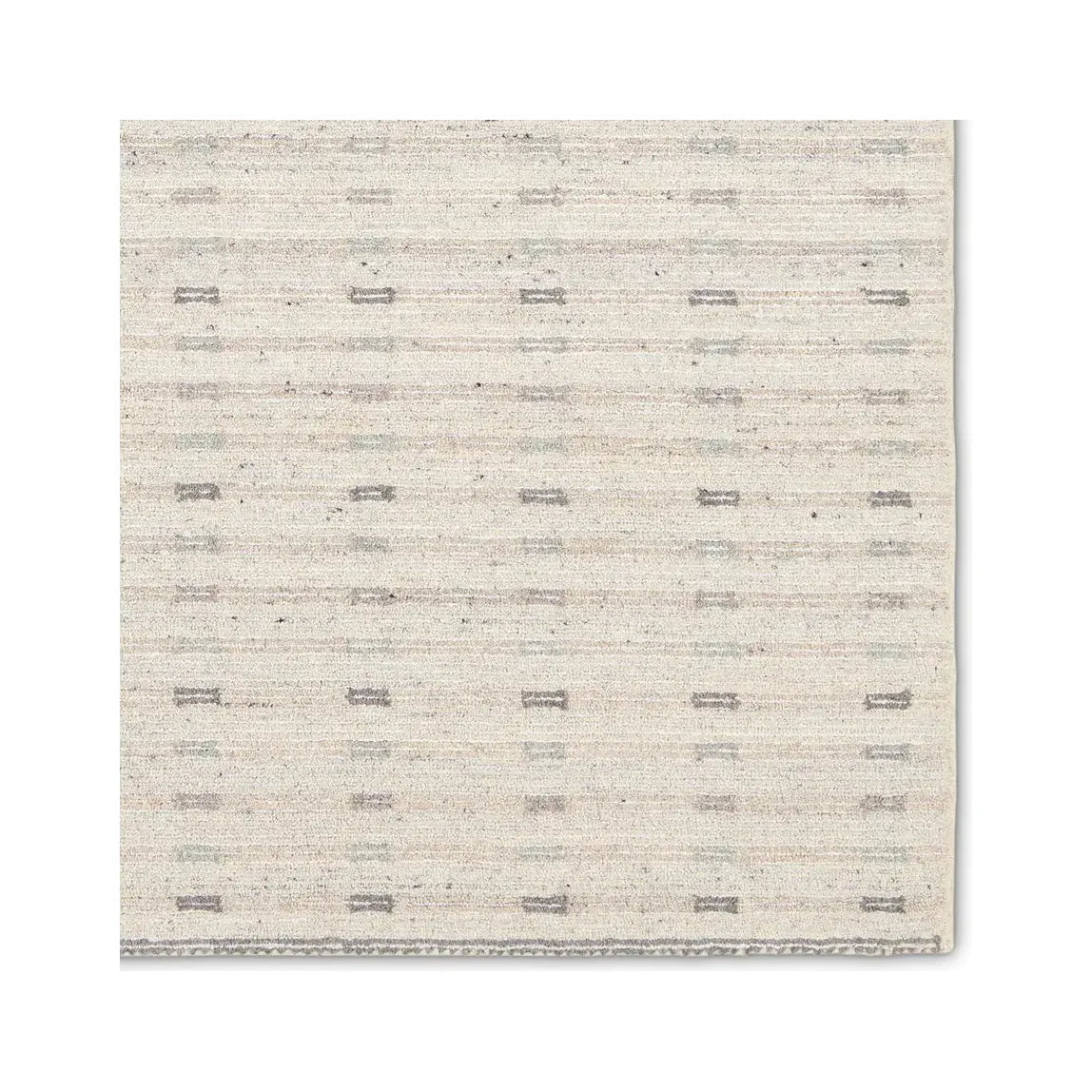 9' x 12' Ivory Wool Area Rug