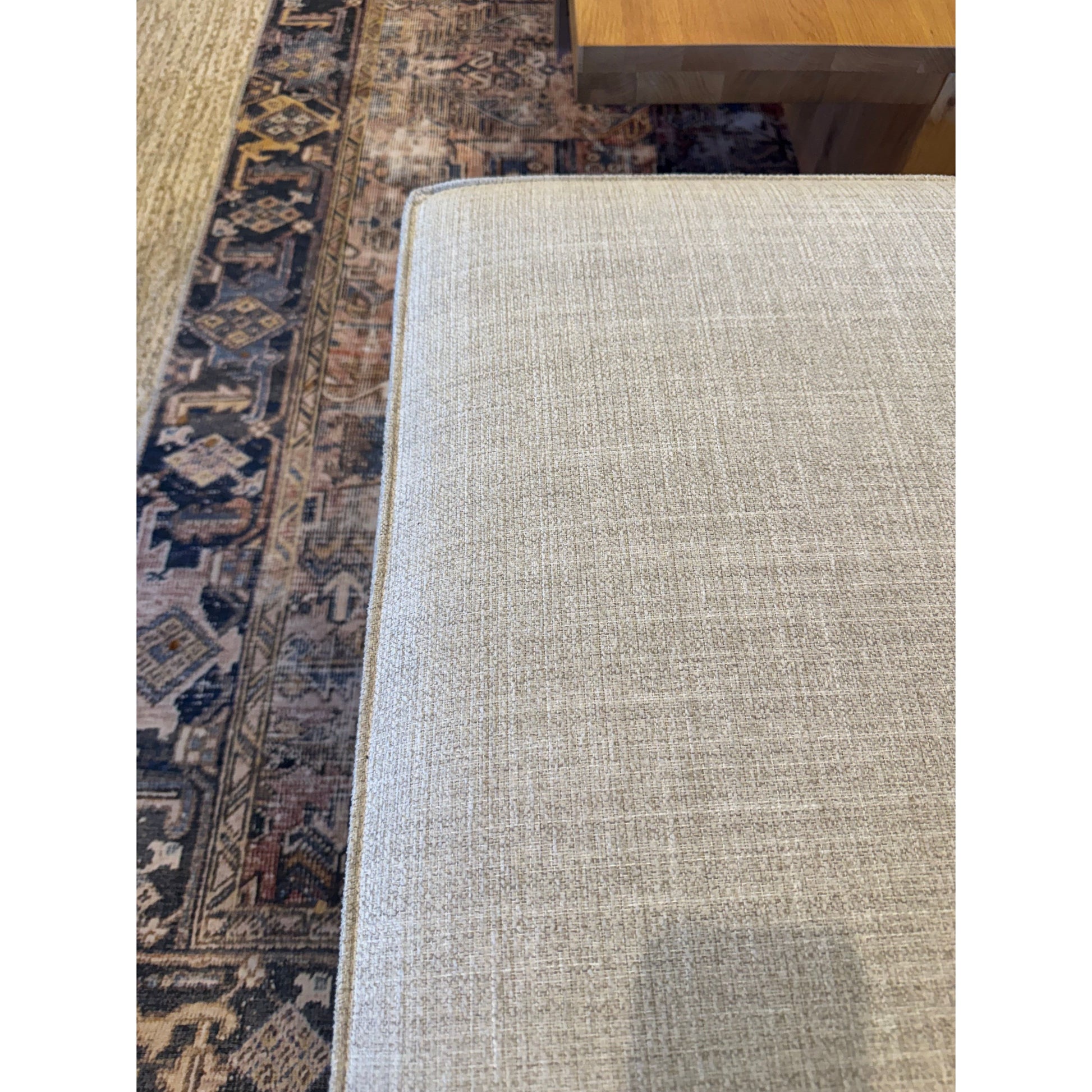 Custom 2 Piece Sectional with Open Corner Chaise