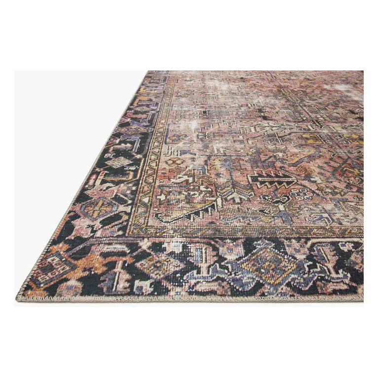 7'6"x 9'6" Terracotta Blue Rug