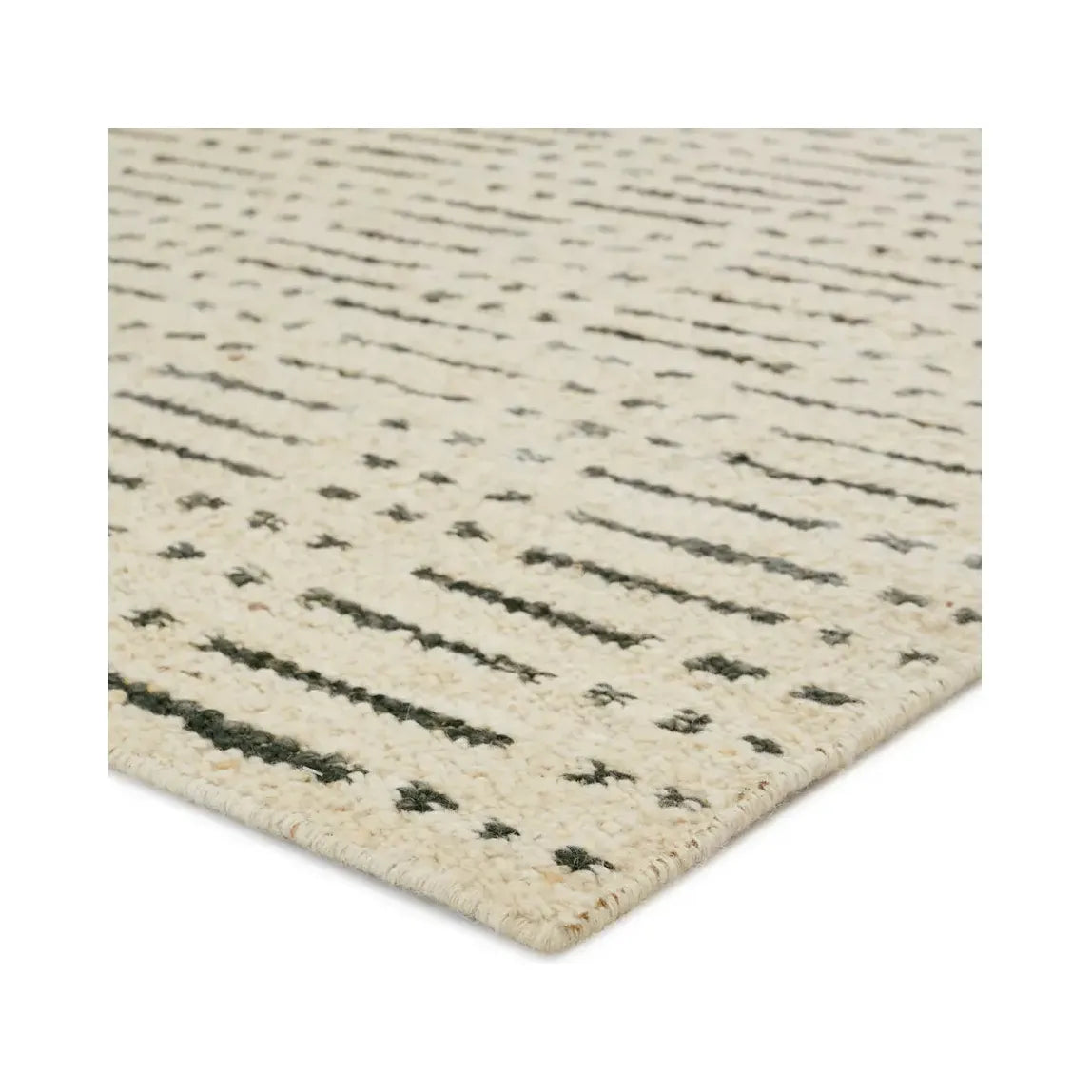 9' x 12' Ivory Wool Rug