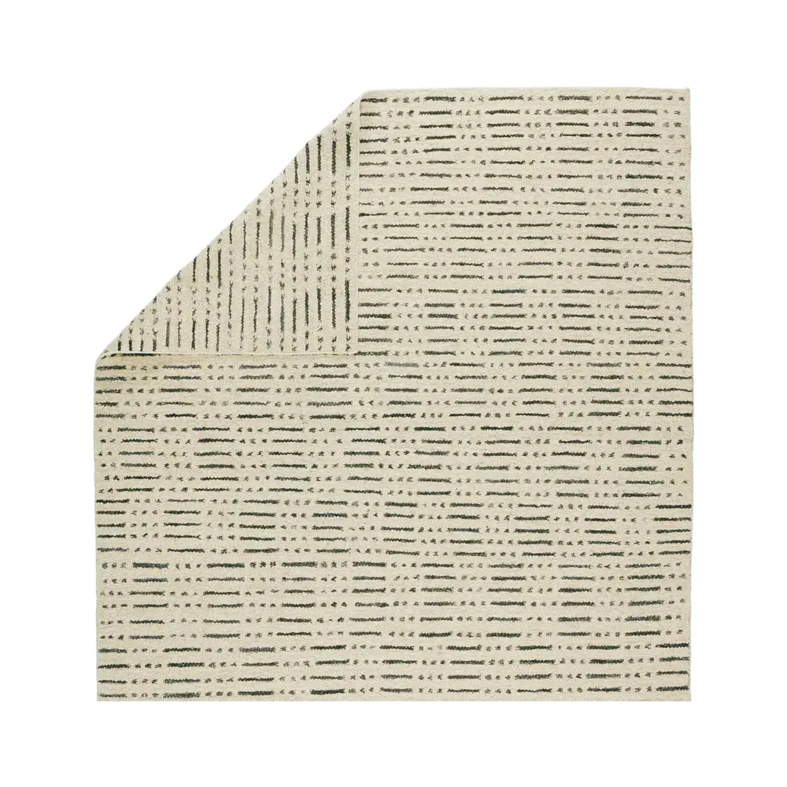 9' x 12' Ivory Wool Rug