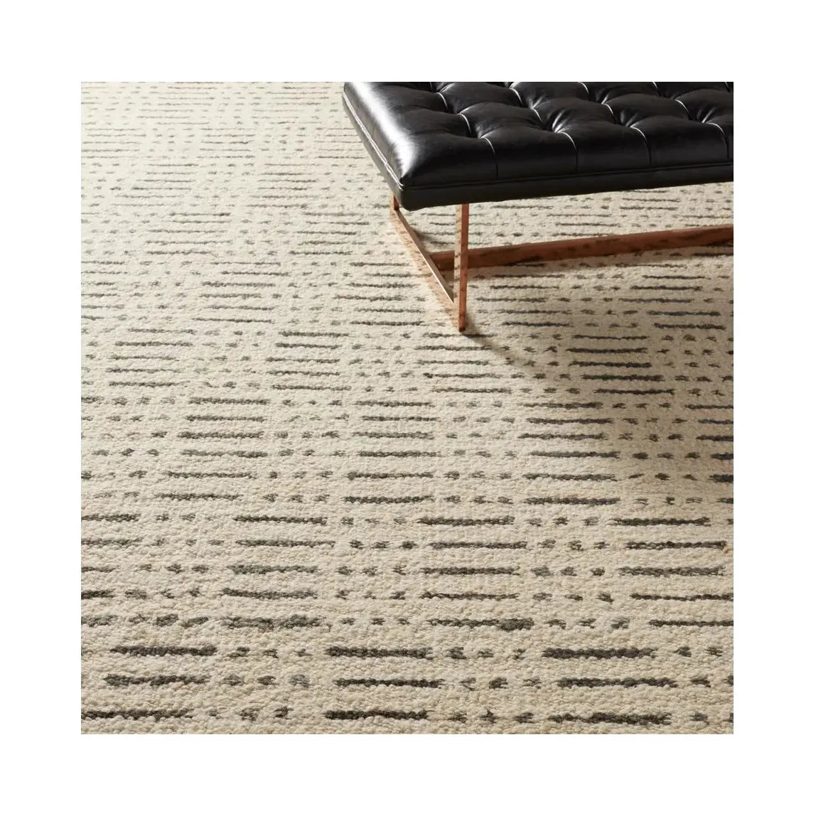 9' x 12' Ivory Wool Rug