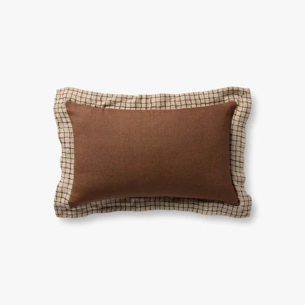13 X 21 Brown w/Decorative Edge Down Pillow