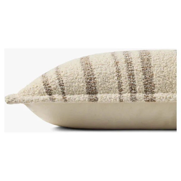 12 x 27 Natural / Tan Striped Down Pillow