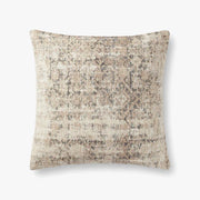 22" Ivory / Graphite Down Pillow