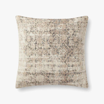 22" Ivory / Graphite Down Pillow