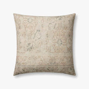 22"  Natural / Blue Down Pillow