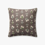 20" Posies Mauve / Multi Down Pillow