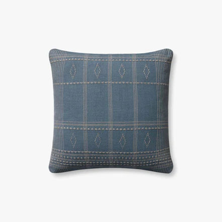 18" Blue / Slate Down Pillow