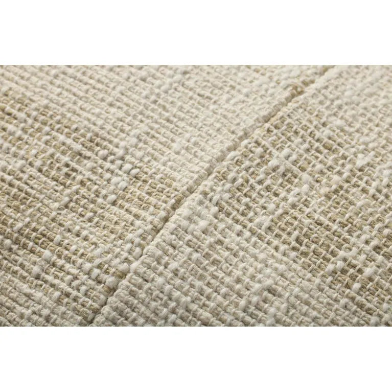 Lumbar Beige and Natural Checkered Throw Pillow