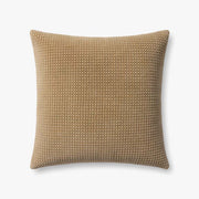 22" Textured Tan Down Pillow