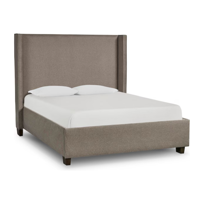 Upholstered King Bed with Drawer