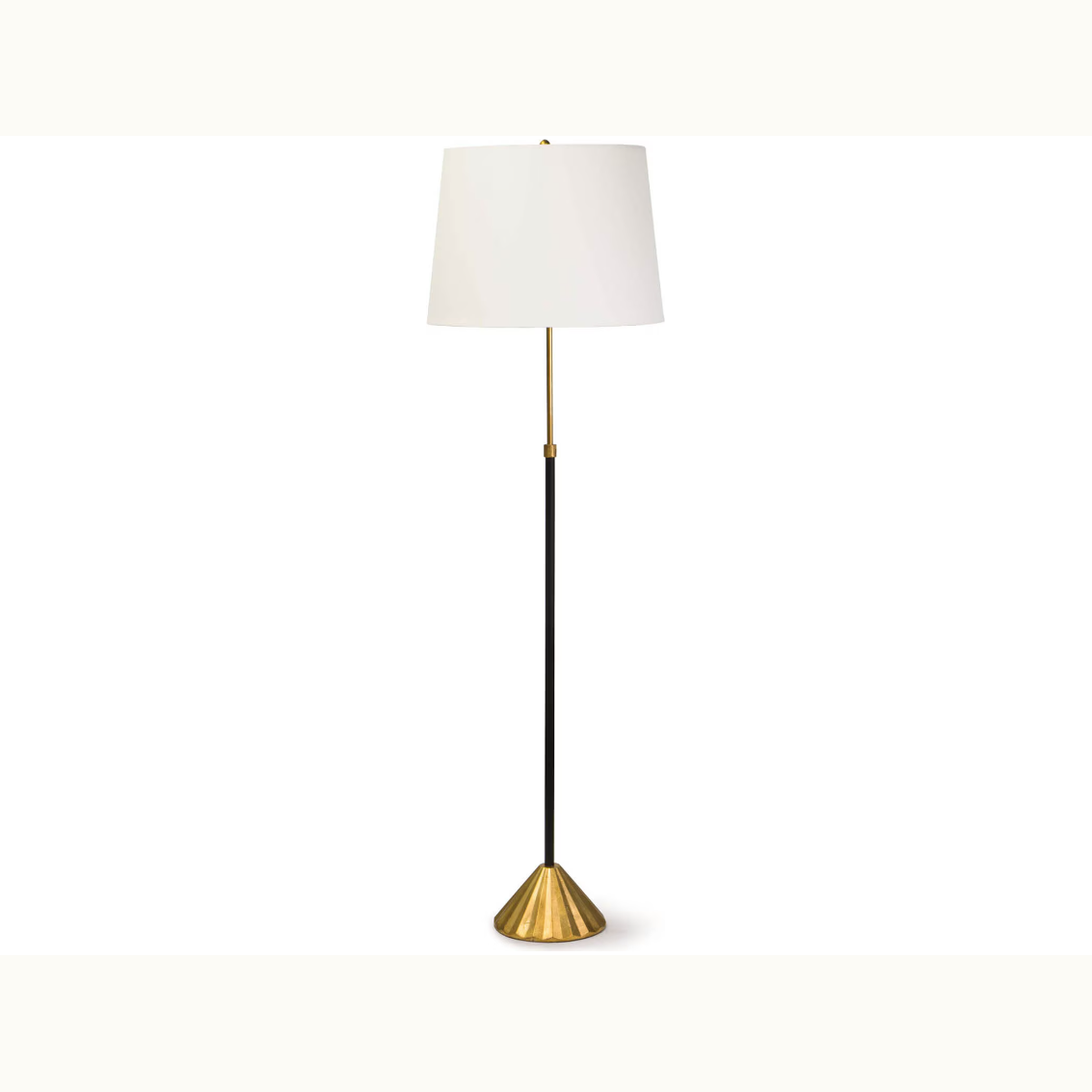 Gold and Black Accent Floor Lamp