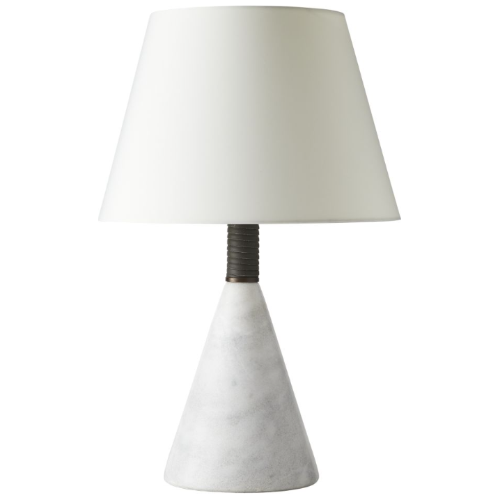 White Marble Base Table Lamp