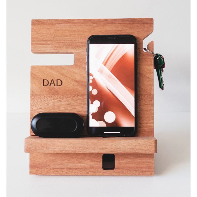 Compact Wooden Docking Station