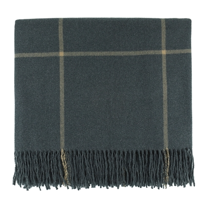 Windowpane Plaid Throw Blanket