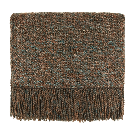 Textured Fringe Throw Blanket
