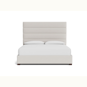 Horizontal Channeled Storage King Bed