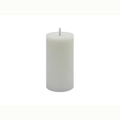 Large White Flameless Candle Pillar