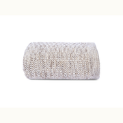 Knitted Ripple Throw Blanket