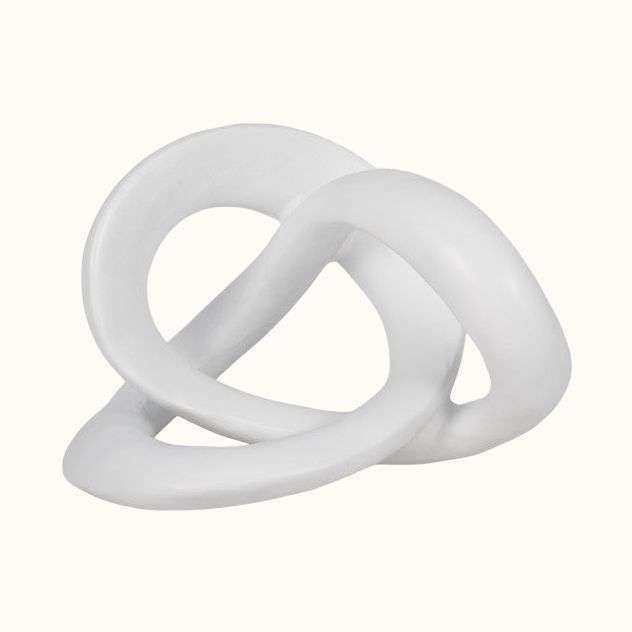 White Sculpted Knot