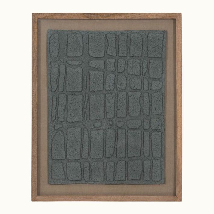 Framed Paper Mache Wall Art