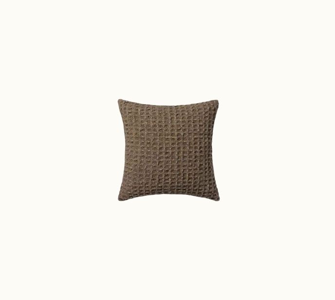 Brown Textured Pillow