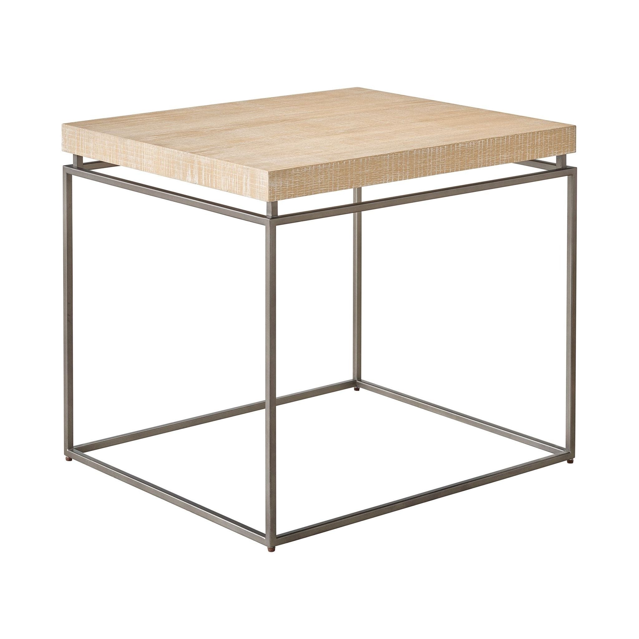 Rustic Natural Oak End Table