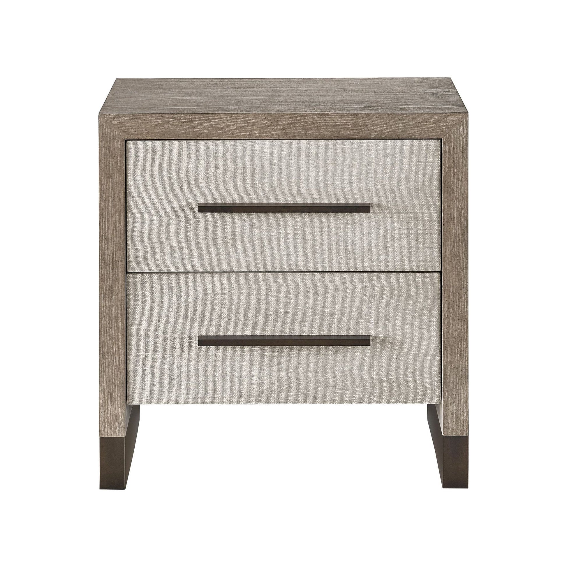 Taupe Linen Night Stand