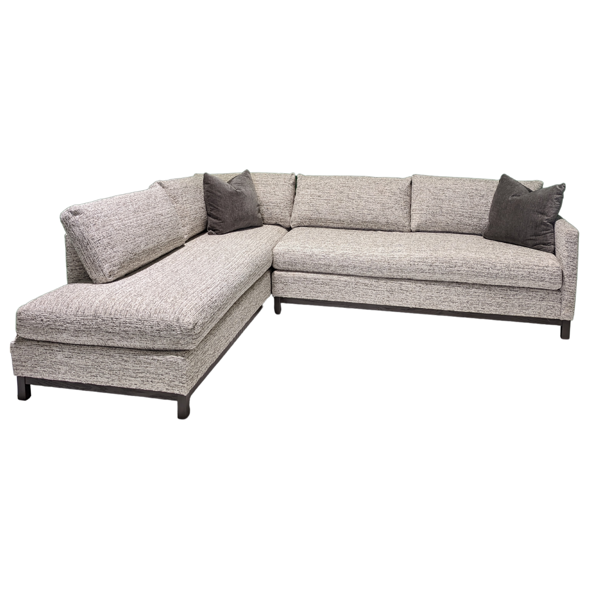 112" Custom Sectional with Left Chaise