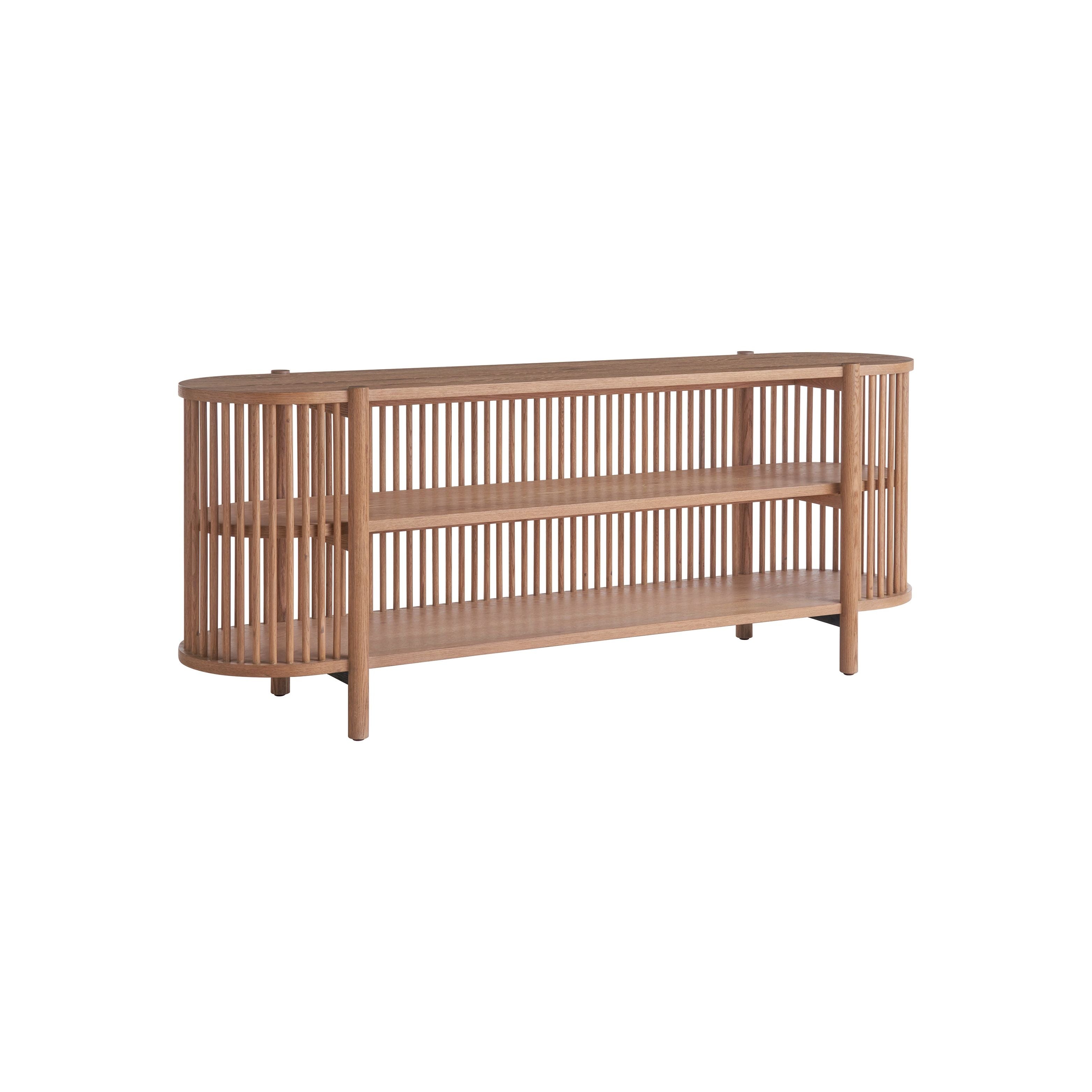 Slatted Curved Console