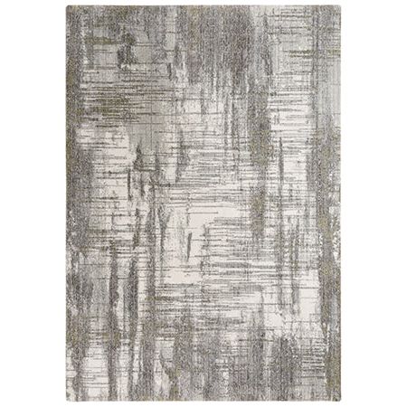 9' x 12' Gray and Ivory Rug