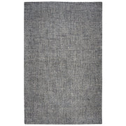 9' x 12' Black and Ivory Wool Rug