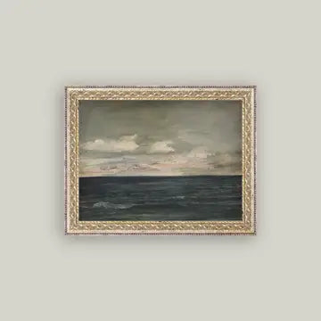 Ocean View Framed Antique Art