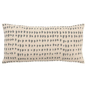 14"x 26" Natural & Grey Lumbar Pillow