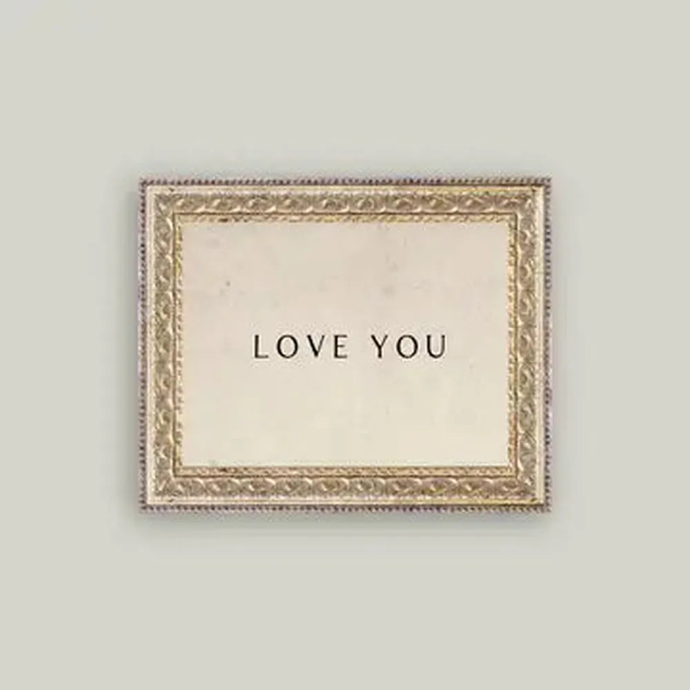 Love You Framed Antique Art