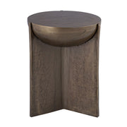 Antique Bronze Finish Side Table